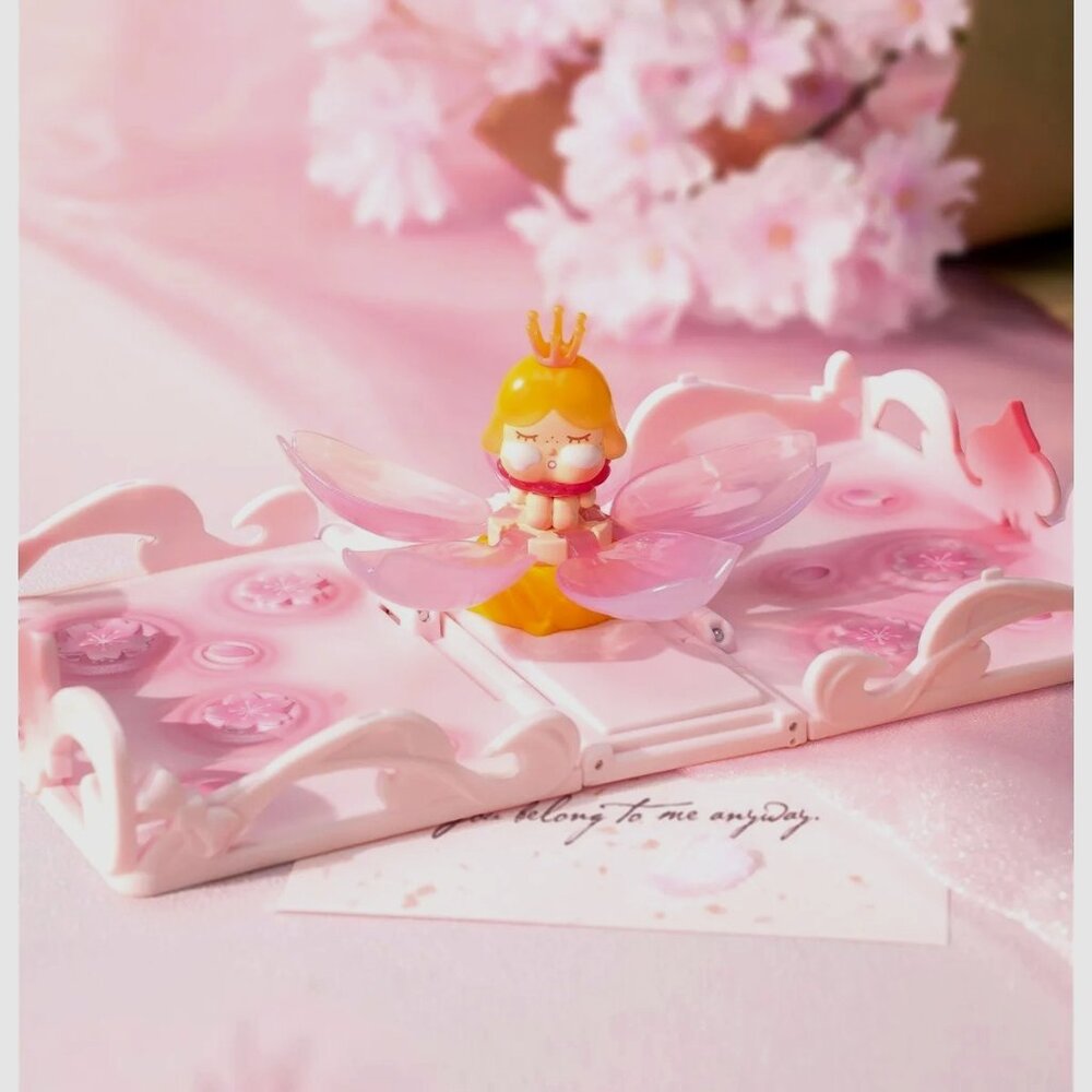 Cry Baby Gift For You Greeting Card Series Cherry Blossom Scene Set Pop Mart